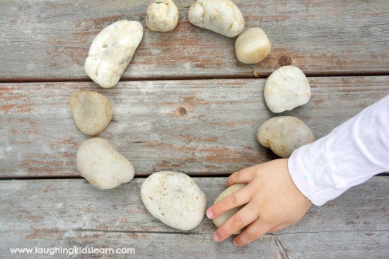 nature shapes making circles with rocks