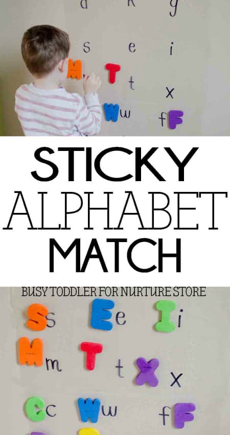 Sticky alphabet matching game - NurtureStore