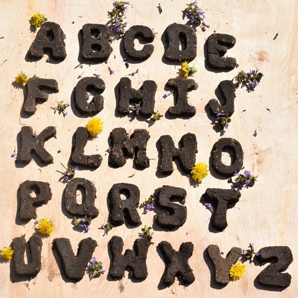 outdoor alphabet activity