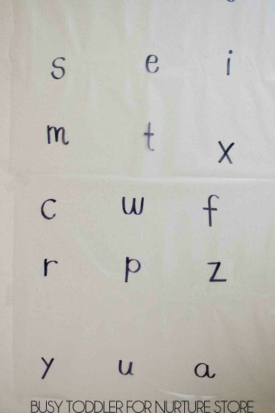 homemade alphabet game