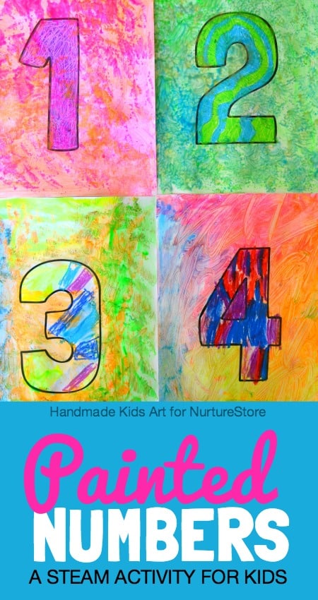 Jasper Johns numbers: a STEAM activity for kids - NurtureStore