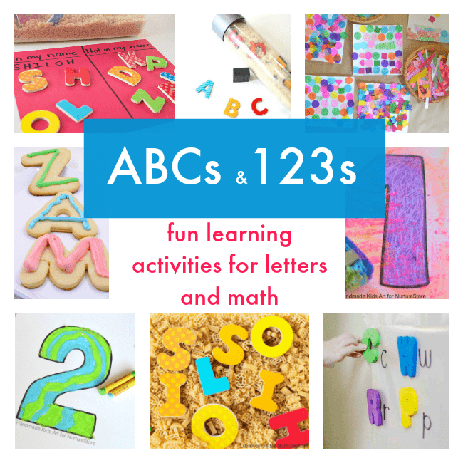 Fun learning activities for letters and math