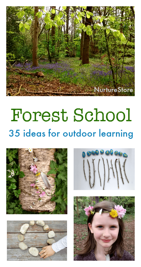 forest school activities for outdoor learning centers