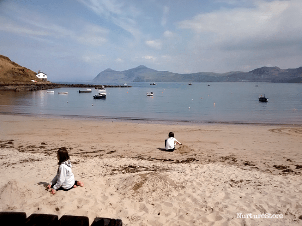 homeschool classroom learning at the beach