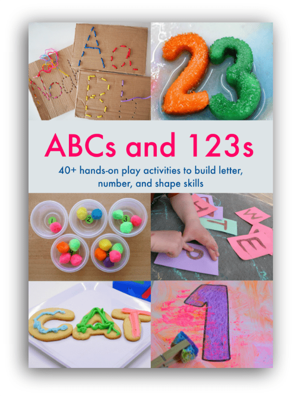 40+ hands on play activities to build letter, number, and shape skills