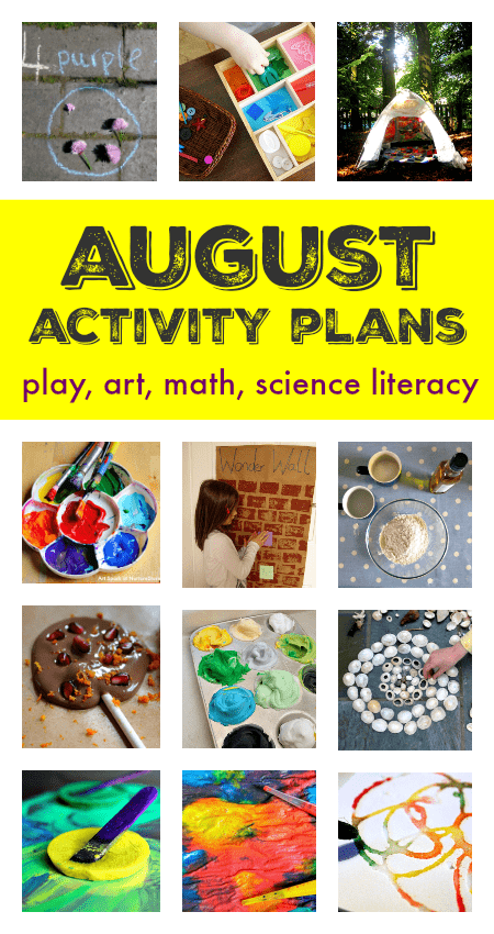 August activity plans :: summer bucket list ideas :: things to do with kids in August :: seasonal activity calendar :: summer screen free play ideas