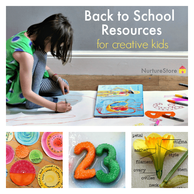 What a treasure trove of ideas! :: Back to school resources for creative kids :: homeschool resources :: arts based curriculum 