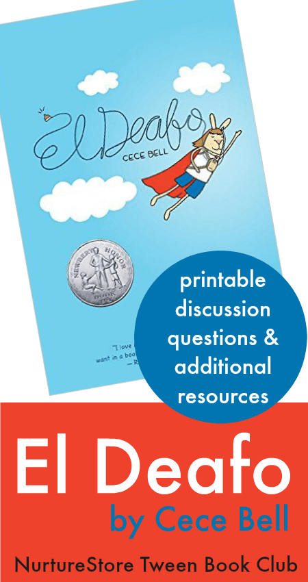 El deafo teaching guide :: tween book club discussion questions for El Deafo by Cece Bell