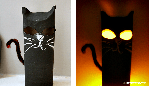 Glow In The Dark Halloween Lanterns Craft - Nurturestore