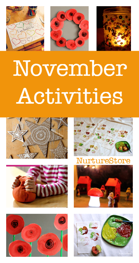 Looking for things to do with children in November? These November activity plans are perfect for play-based, creative learning. Thanksgiving crafts and printables