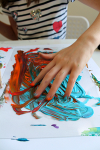 Easy monoprint project for children - NurtureStore