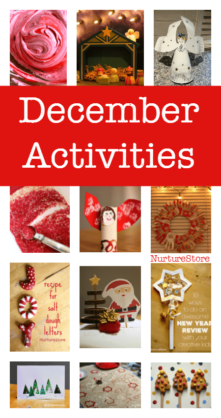 December acttivities for kids - ideas for something to do every day in December :: Christmas crafts, activities and play ideas
