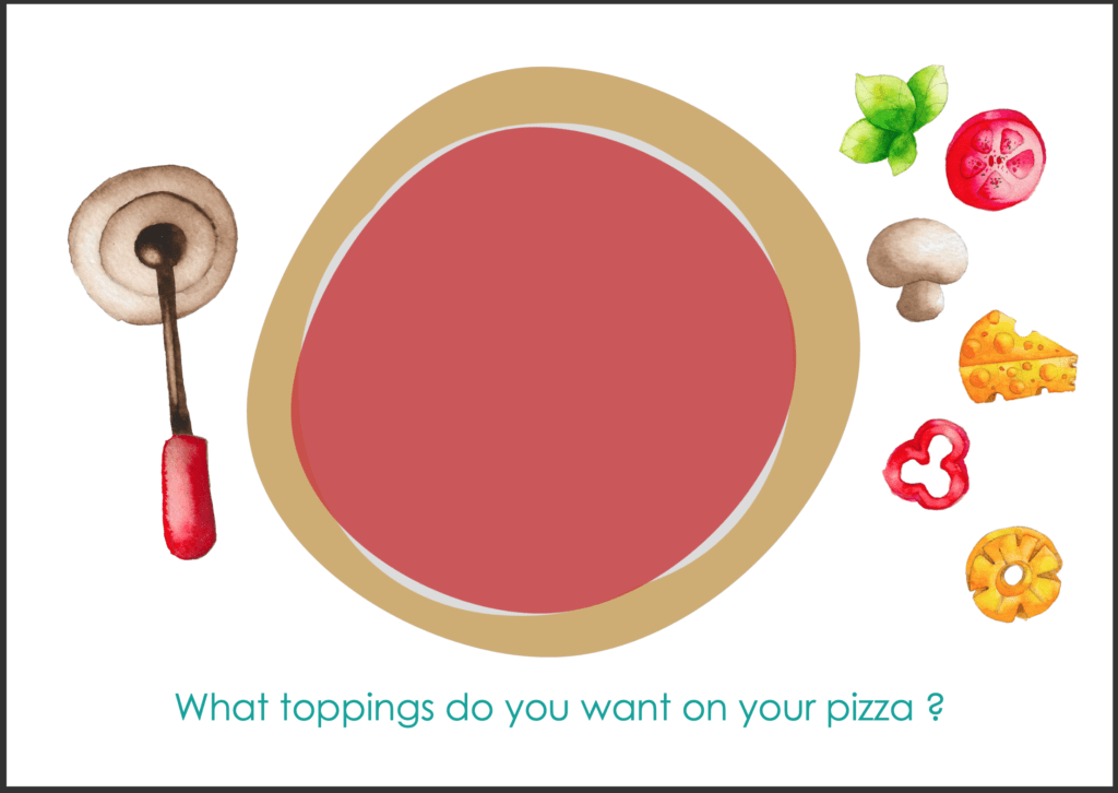 Pizza Playdough Mat by Coffee an Curriculum