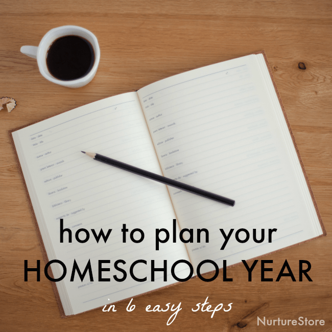 easy way to plan your home school year