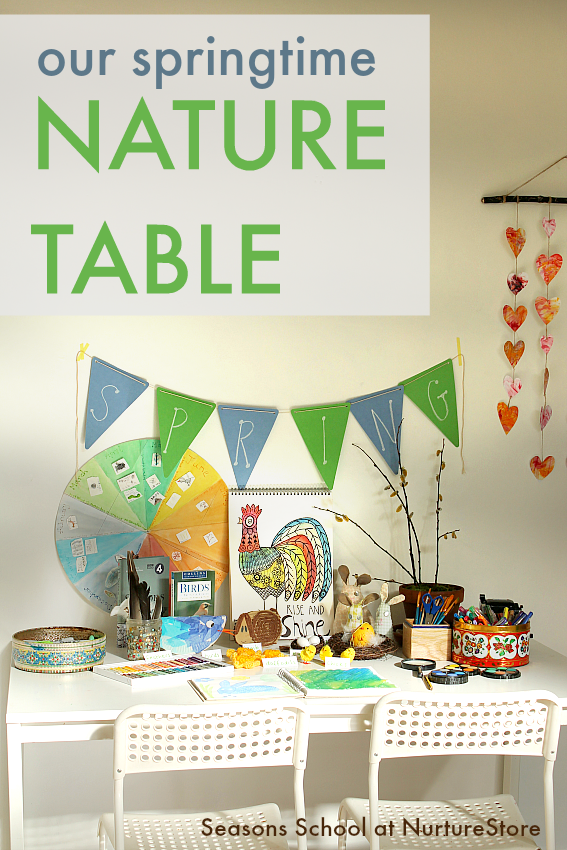 how to make a spring nature table ideas