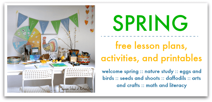 spring lesson plans and printables