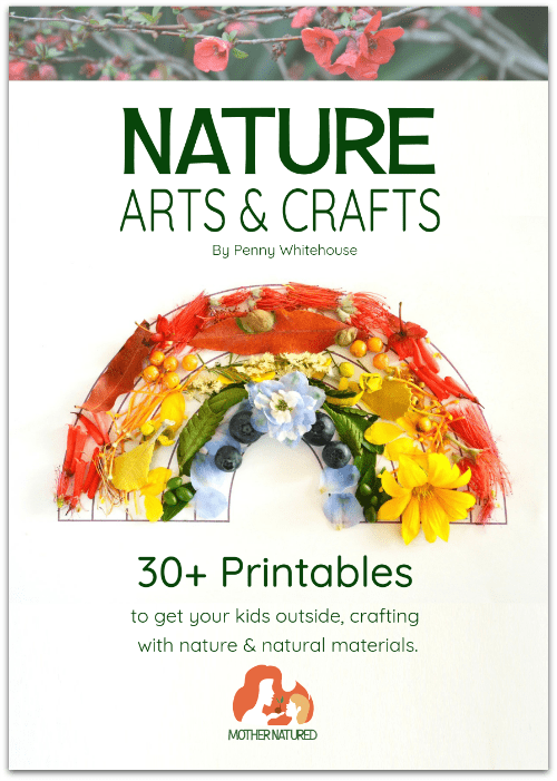 Nature art and craft printables for forest school, nature study and learning outdoors