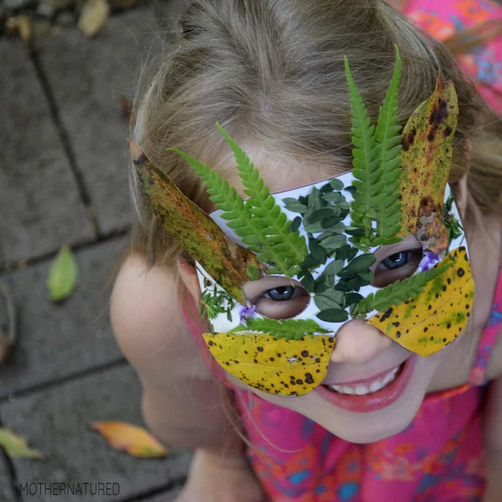 simple nature mask crafts for children