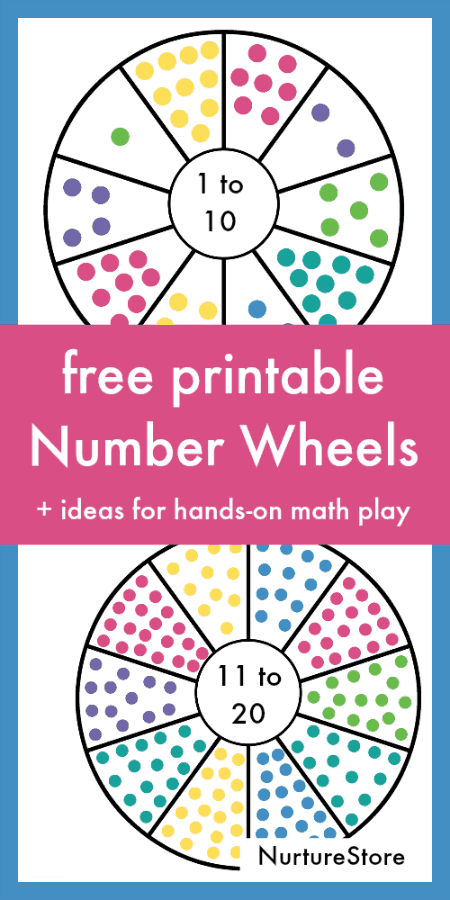 printable number wheel cards nurturestore