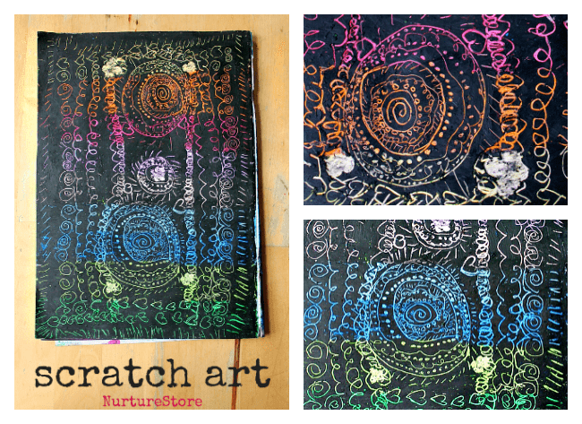 How to do scratch art projects for kids - NurtureStore