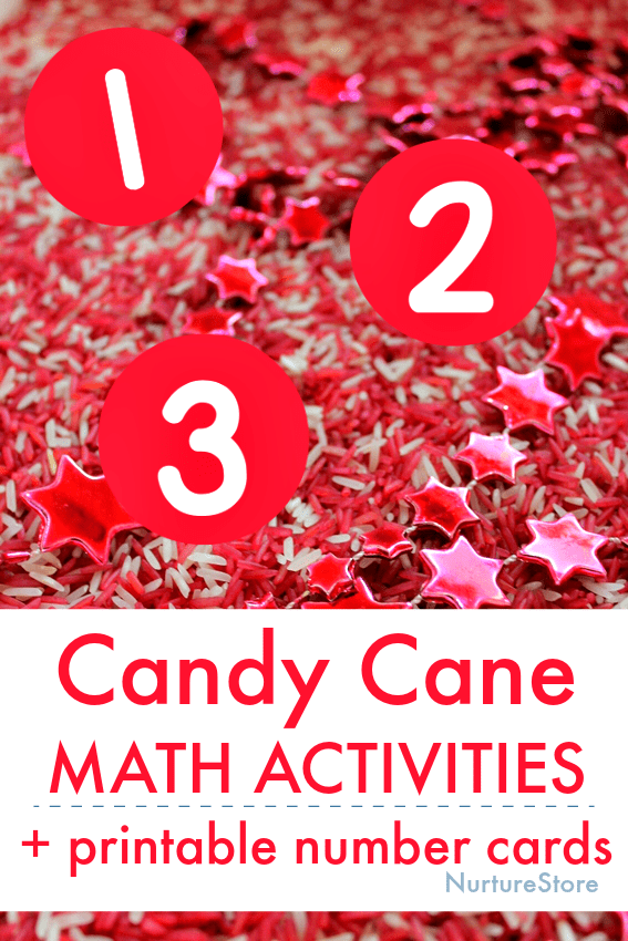 candy cane math activities printable number cards