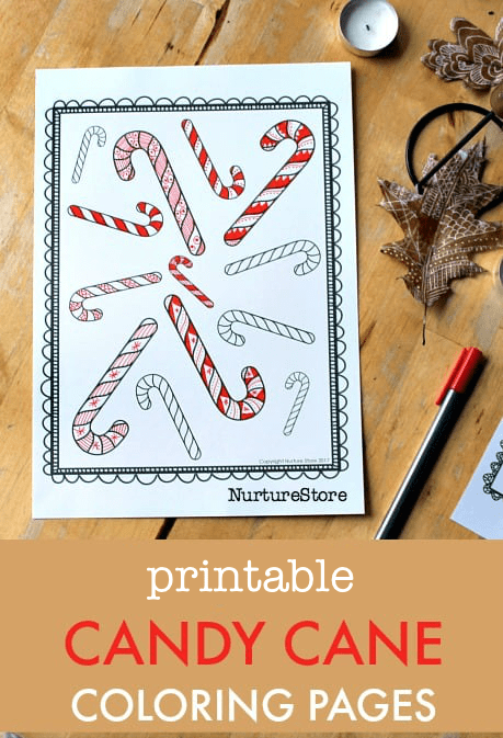 printable candy can coloring pages, christmas zentangle colouring sheets