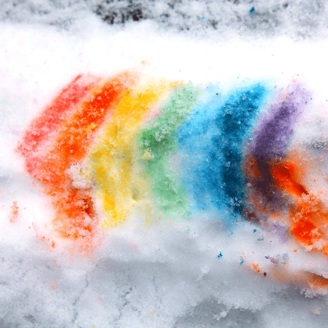 snow painting