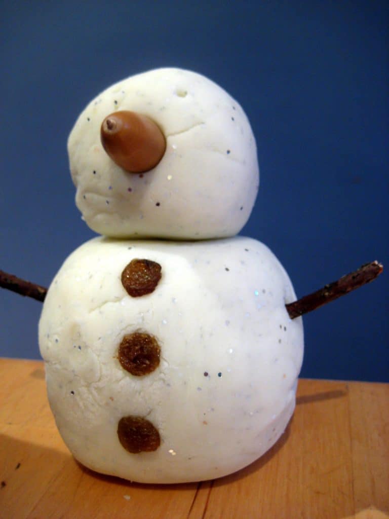 How to Make Snow Dough  How to make snow, Snow dough, White playdough