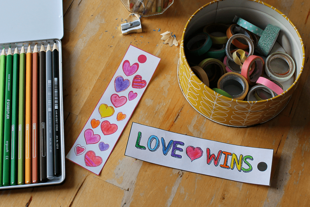 printable bookmarks valentines kids