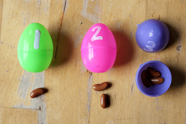 plastic easter egg math activities