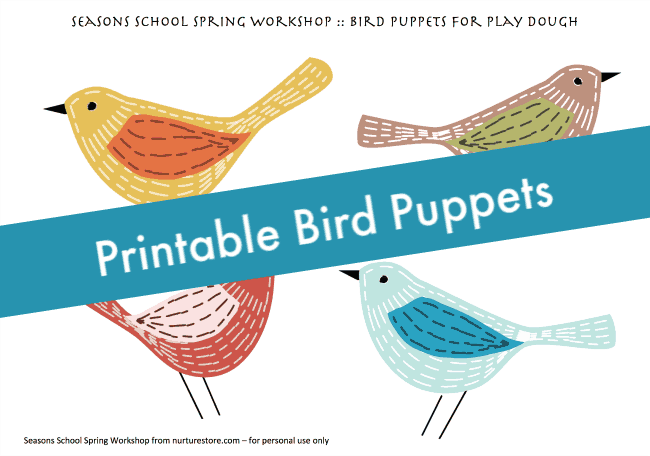 printable bird puppets