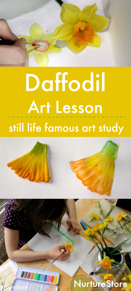 daffodil painting