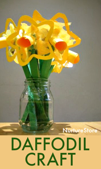 Make writing paper daffodils