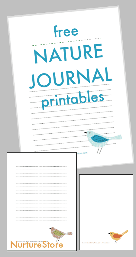 free nature journal pages printables