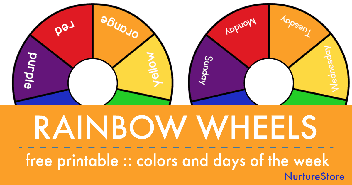 days-of-the-week-printable-wheel-circle-time-calendar-etsy