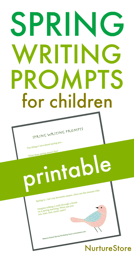 spring creative writing prompts for children printable