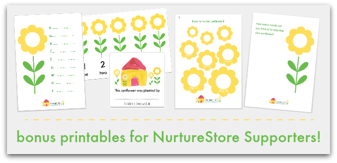 bonus sunflower printables 3d