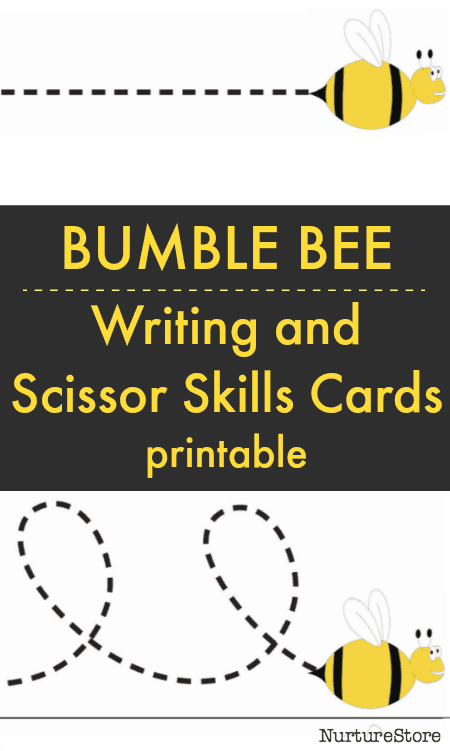 bee line tracing scissor skills cutting cards