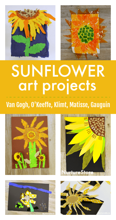 van gogh sunflower art project for children