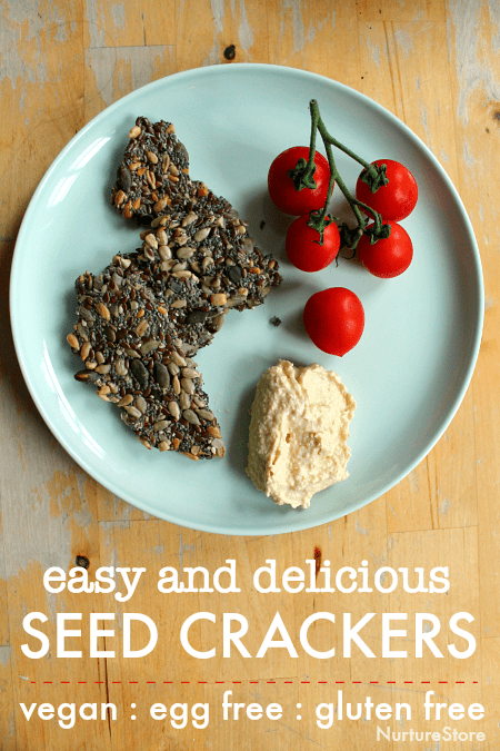 easy seed crackers recipe vegan gluten free egg free