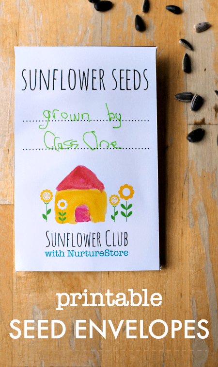 printable seed packets, printable seed envelope diy