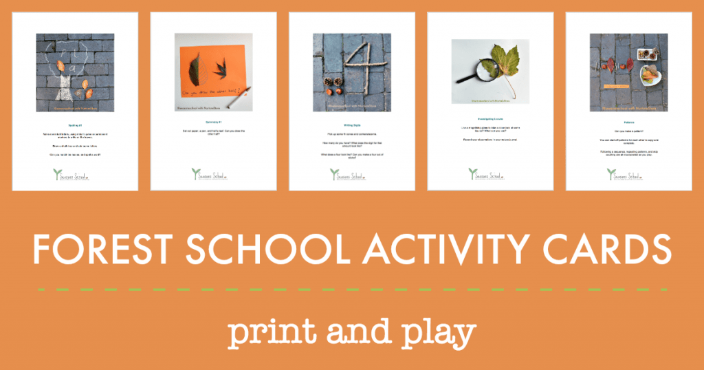 forest school activity cards