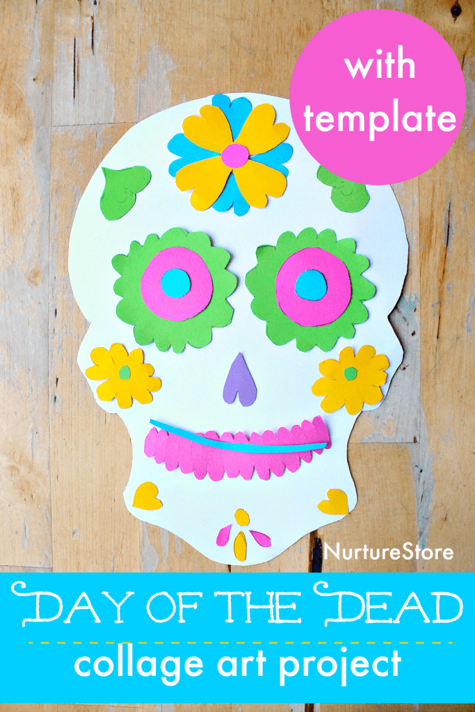 day of the dead skull art project