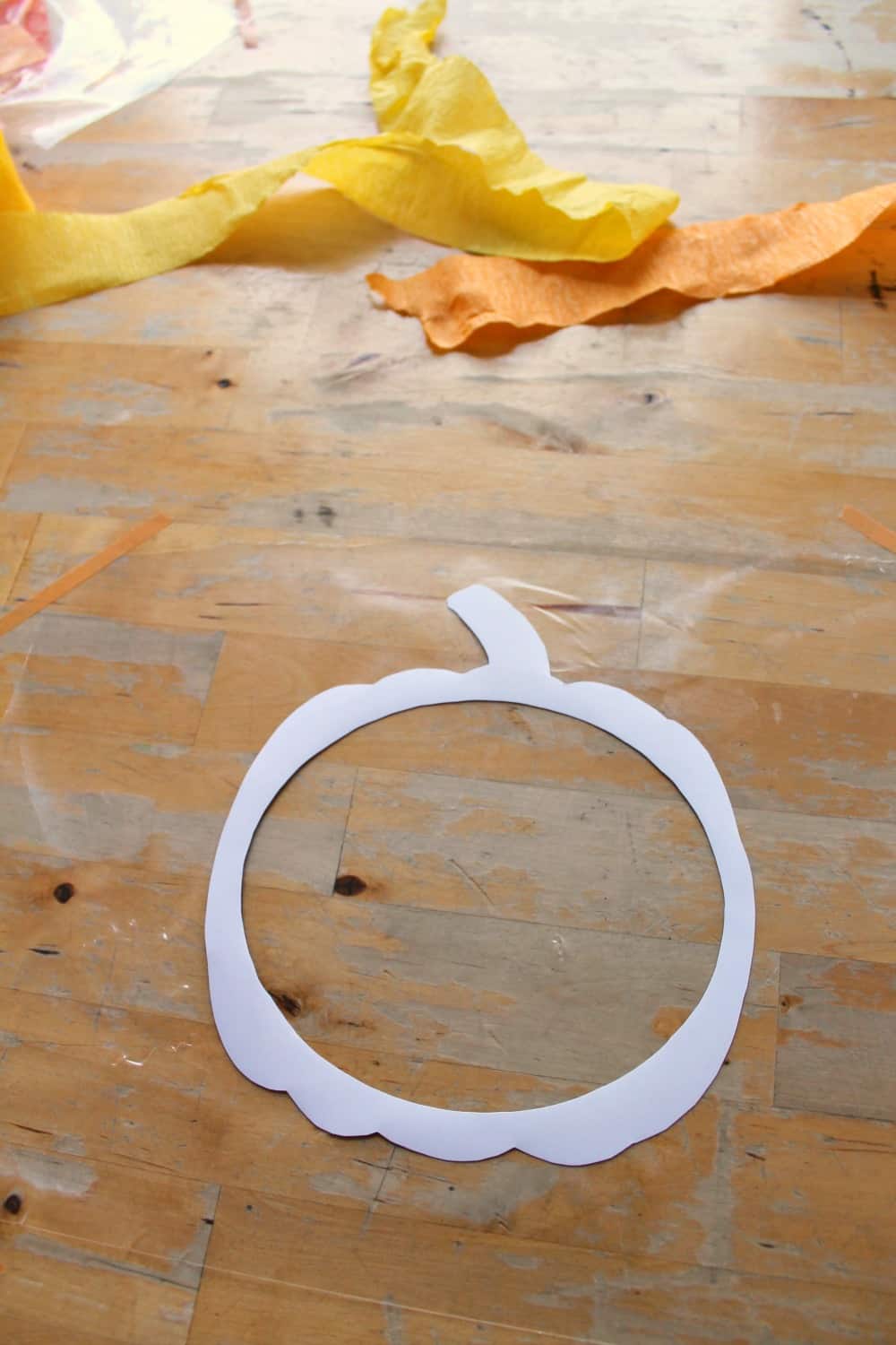 Easy pumpkin suncatcher craft with printable template NurtureStore