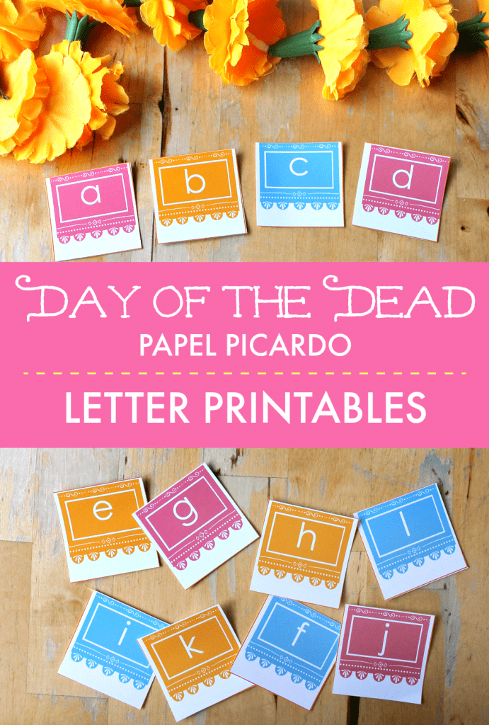 papel picardo printable letters day of the dead literacy activity