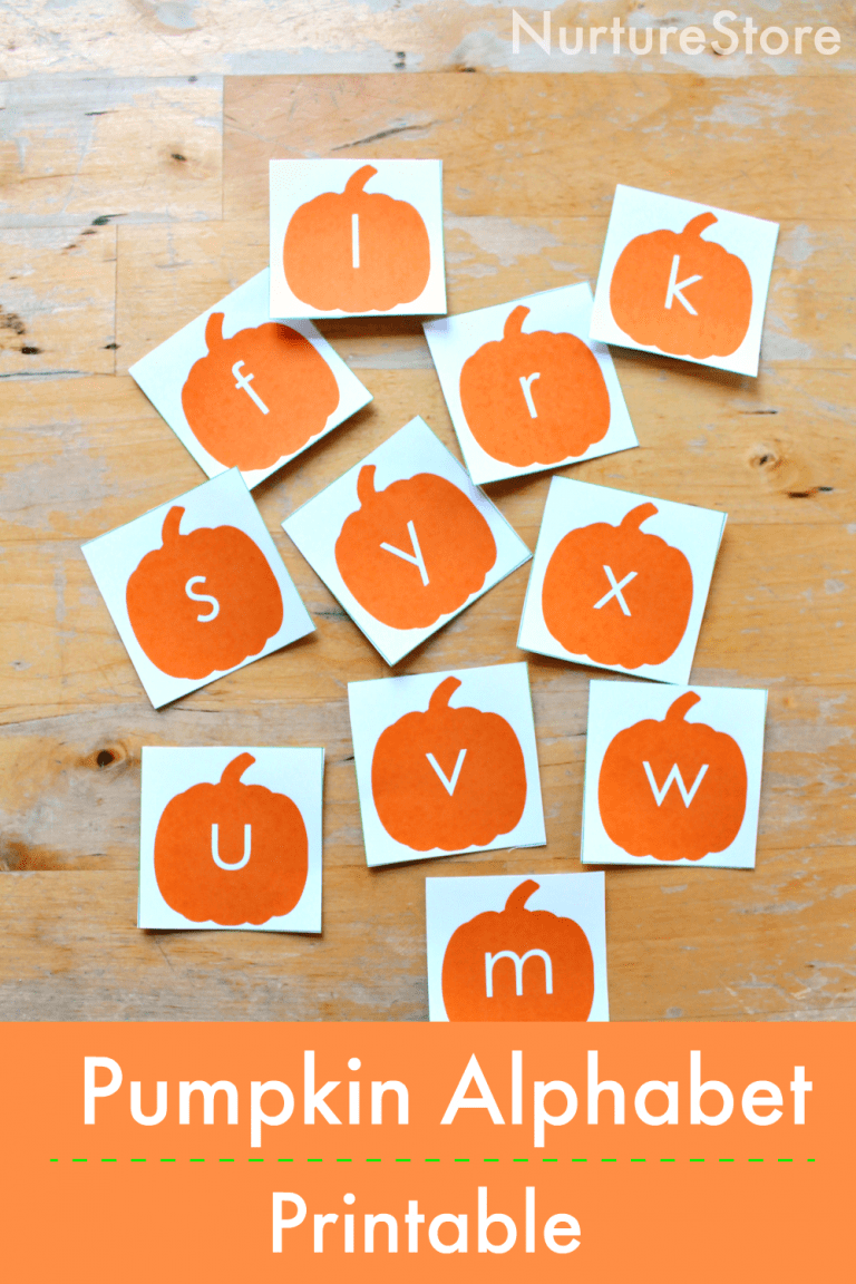 Halloween sensory writing activity with printable pumpkin alphabet