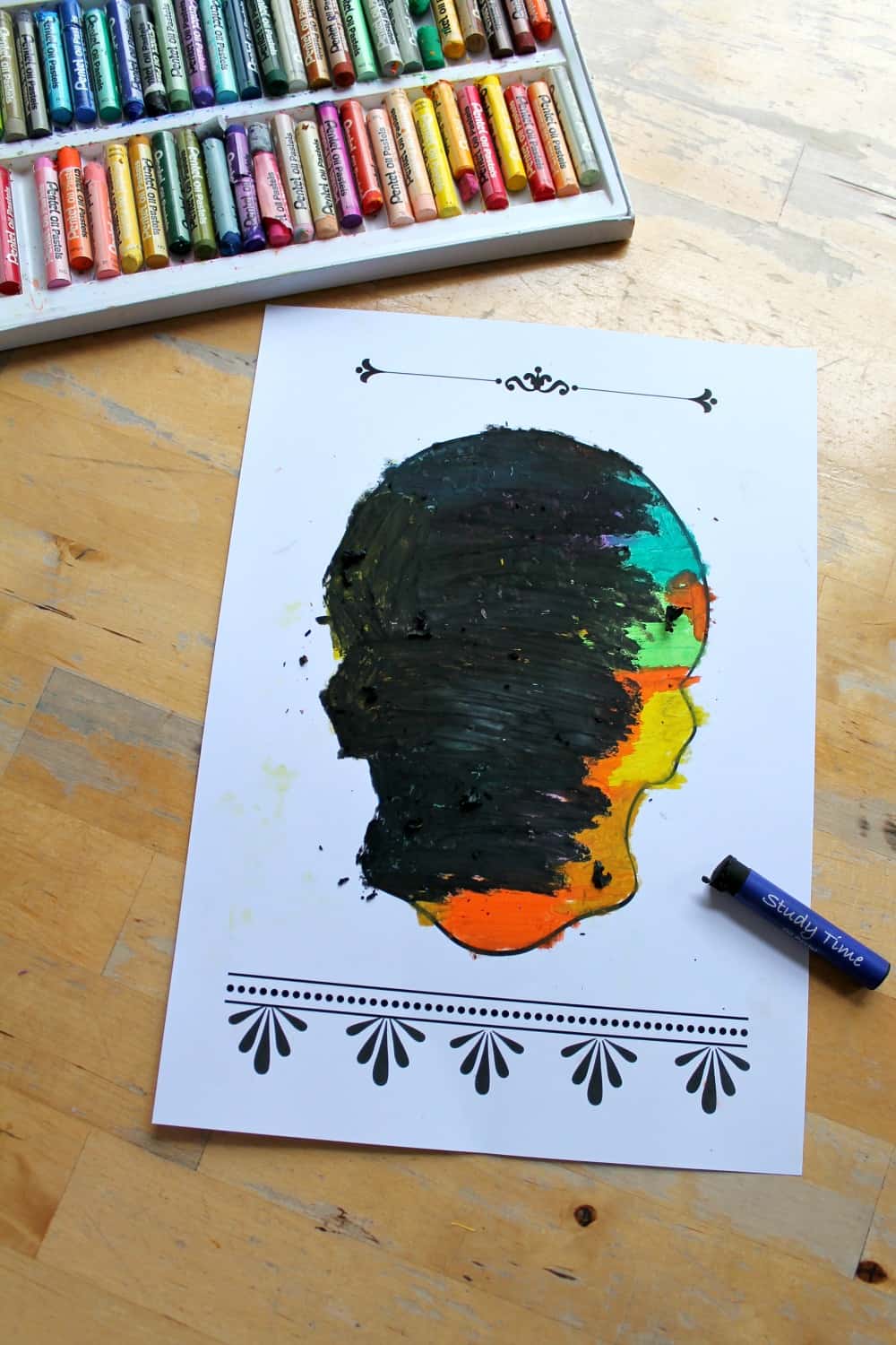 Easy Day of the Dead skull scratch art project - NurtureStore