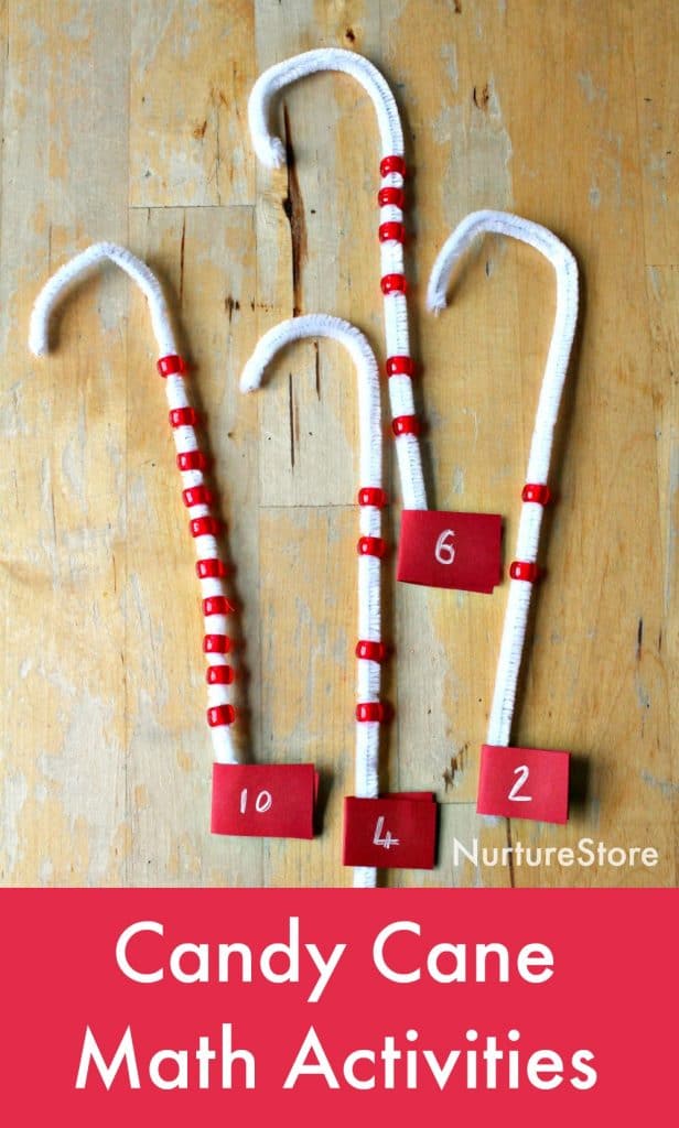 fine motor skill math activity pipe cleaner threading activity