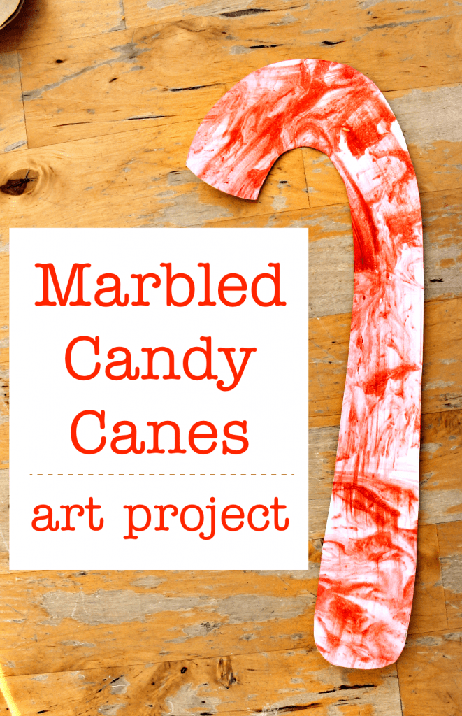 easy candy cane art project