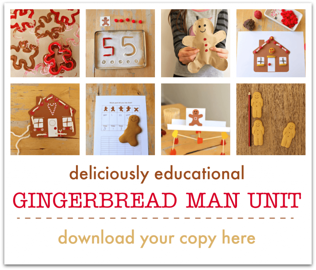 gingerbread man lesson plan printables